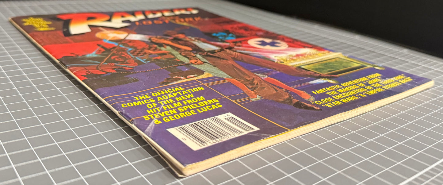🔑 MARVEL SUPER SPECIAL #18: INDIANA JONES RAIDERS OF THE LOST ARK MAGAZINE 1981 VG