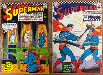 SUPERMAN #179-#255 [DC] NON SEQUENTIAL LOT 20 COMICS SILVER/BRONZE AGE BUNDLE