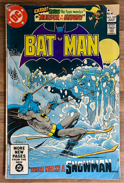 BATMAN #337 [DC COMICS] NEWSSTAND 1981 VG-