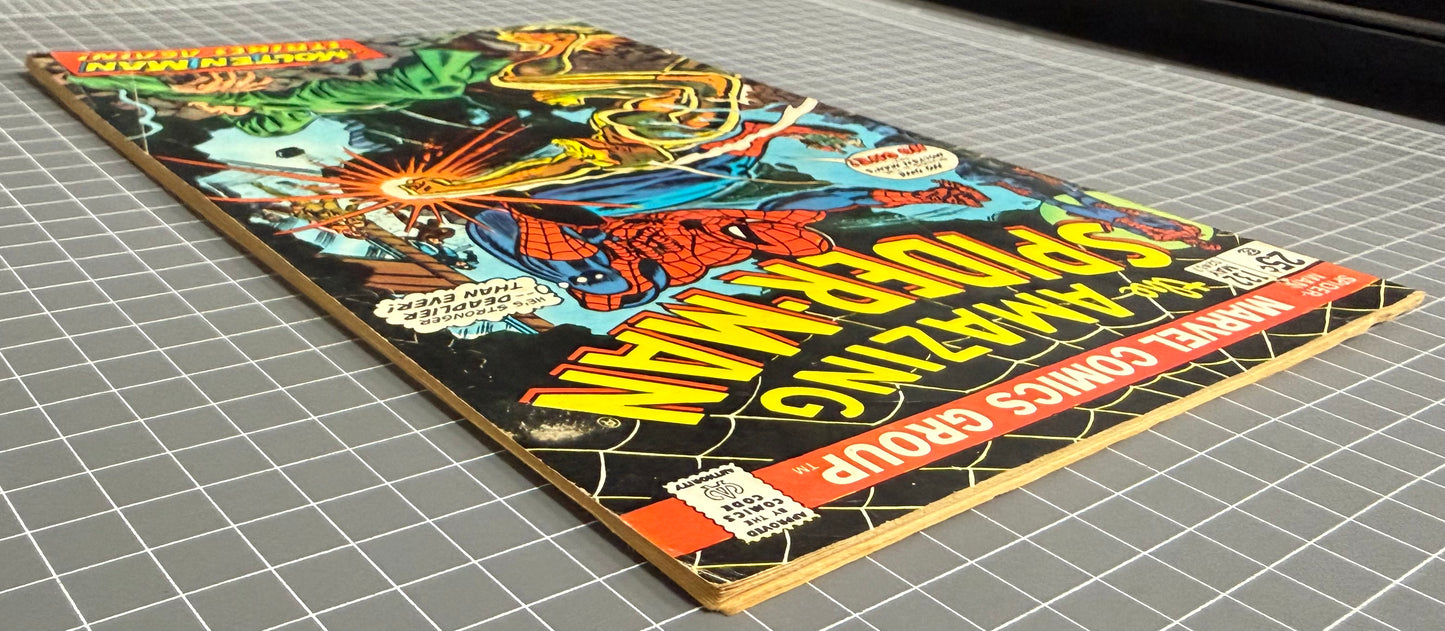 🔑 THE AMAZING SPIDER-MAN #132 [MARVEL COMICS] DIRECT 1974 GD+