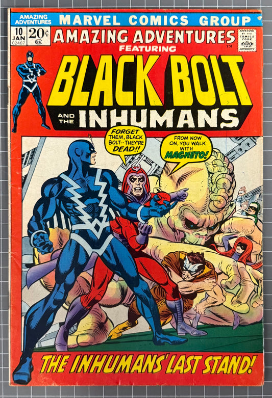 AMAZING ADVENTURES #10 [MARVEL COMICS] *INHUMANS & BLACK BOLT* 1972 FN+