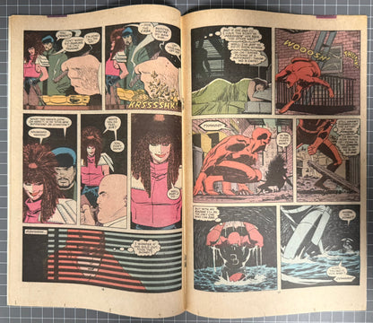 🔑 DAREDEVIL #256 [MARVEL COMICS] NEWSSTAND *3RD APP. TYPHOID MARY* 1988 FN-
