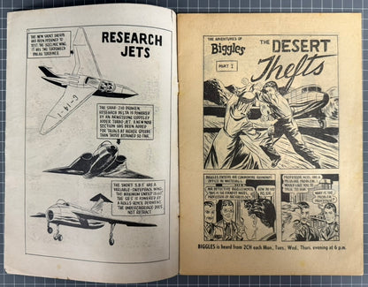THE ADVENTURES OF BIGGLES #12 [ACTION COMICS] AUSTRALIAN *RARE* PRE-DECIMAL 1954