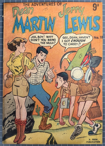 ADVENTURES OF DEAN MARTIN AND JERRY LEWIS #18 [FREW] AUSTRALIAN COMIC 1957