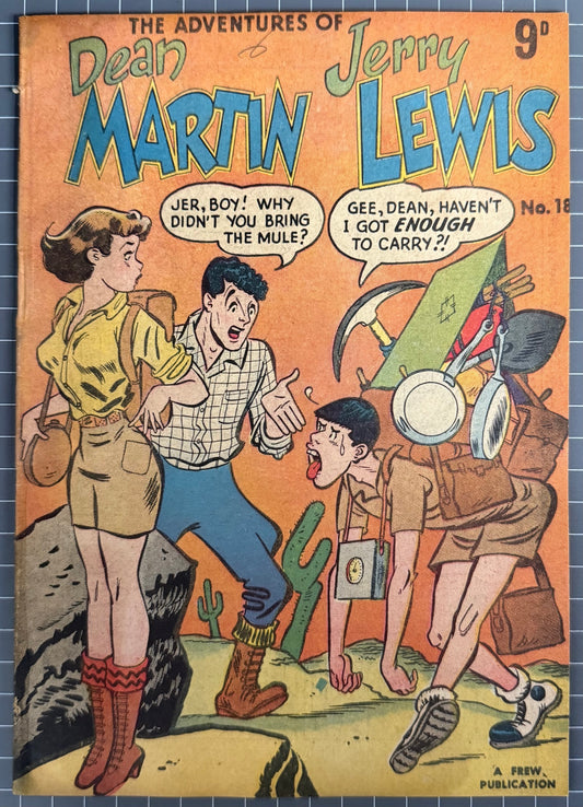 ADVENTURES OF DEAN MARTIN AND JERRY LEWIS #18 [FREW] AUSTRALIAN COMIC 1957