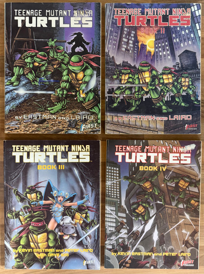 TEENAGE MUTANT NINJA TURTLES #1, 2, 3, 4 SET FIRST GRAPHIC NOVEL EASTMAN LAIRD 1988/89