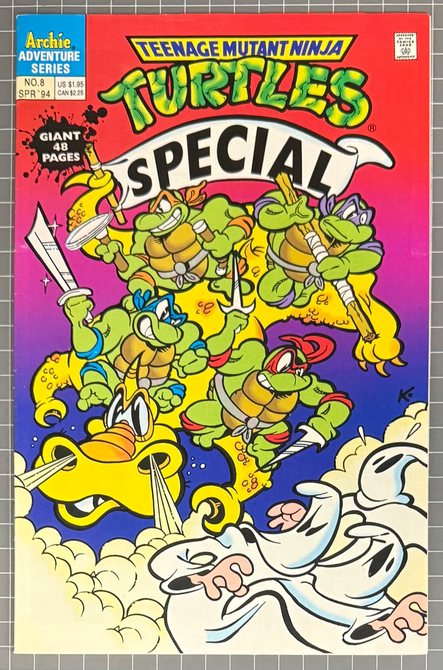 TEENAGE MUTANT NINJA TURTLES GIANT SIZE SPECIAL #8 [ARCHIE COMICS] 1994 FN/VF