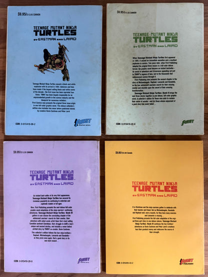 TEENAGE MUTANT NINJA TURTLES #1, 2, 3, 4 SET FIRST GRAPHIC NOVEL EASTMAN LAIRD 1988/89