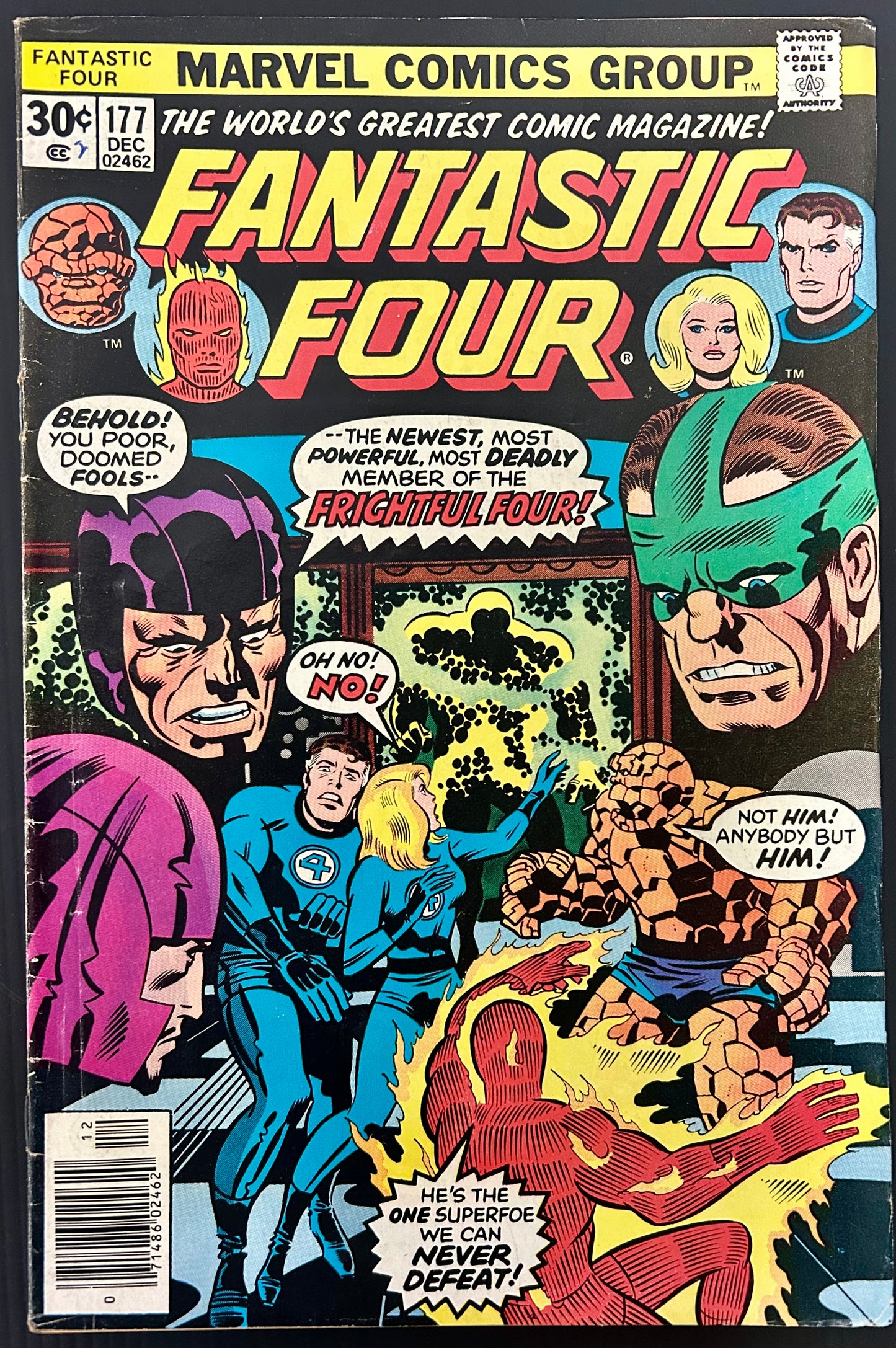 🔑 FANTASTIC FOUR #177 [MARVEL COMICS] *TEXAS TWISTER & CAPTAIN ULTRA DEBUT* 1976 FN