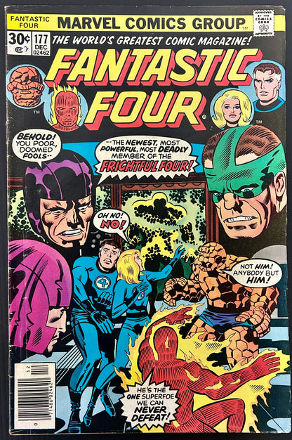 🔑 FANTASTIC FOUR #177 [MARVEL COMICS] *TEXAS TWISTER & CAPTAIN ULTRA DEBUT* 1976 FN
