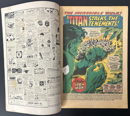 🔑 THE INCREDIBLE HULK #131 [MARVEL COMICS] DIRECT *1ST APP. JIM WILSON* 1970 VG/FN