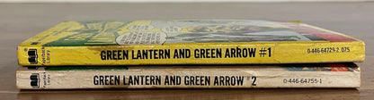 Green Lantern/Green Arrow #1 & 2 Neal Adams (Artist) Paperback Library, 1st Print, 1972