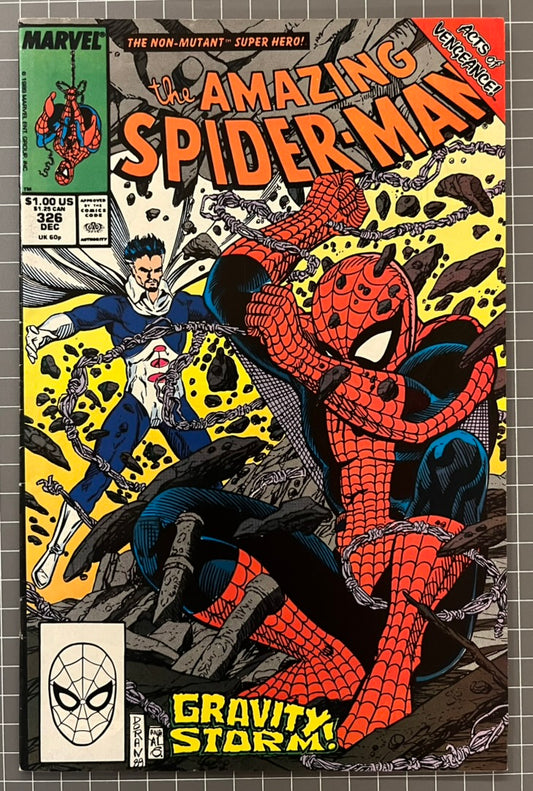THE AMAZING SPIDER-MAN #326 [MARVEL COMICS] DIRECT 1989 FN/VF