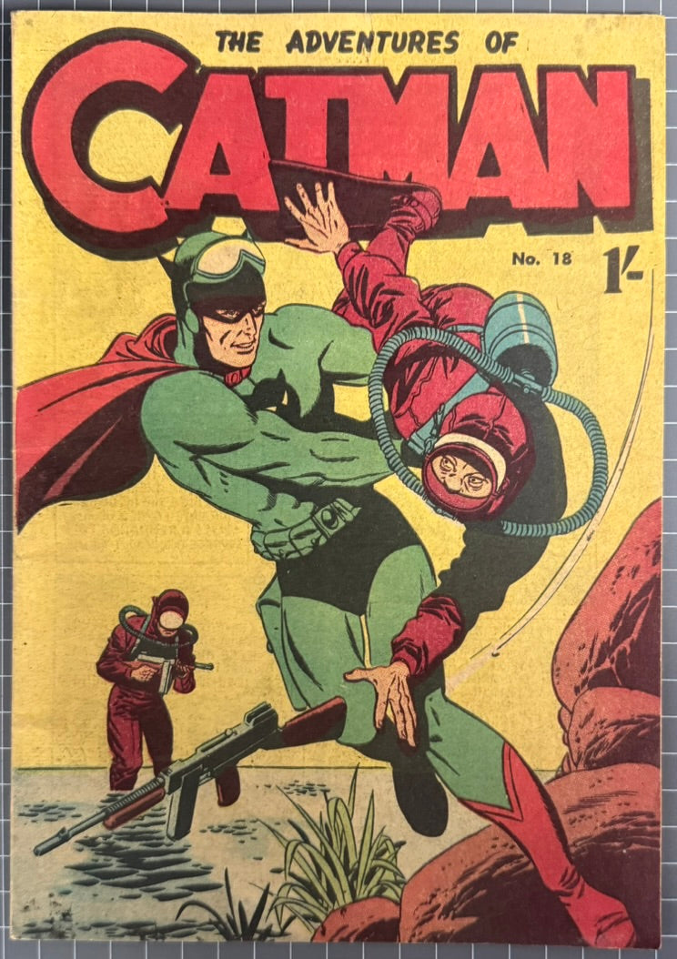 CATMAN #18 [TRICHO] AUSTRALIAN *SCARCE* PRE-DECIMAL COMIC 1962