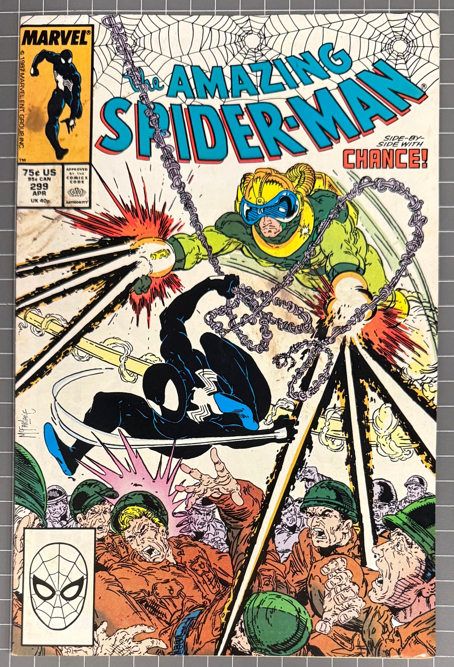 🔑 THE AMAZING SPIDER-MAN #299 [MARVEL COMICS] DIRECT 1988 VG+