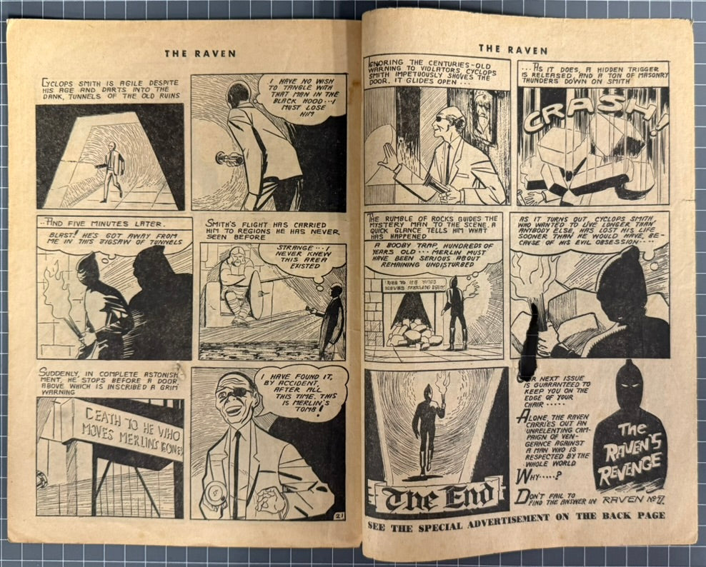 THE RAVEN #6 [YOUNG'S MERCHANDISING CO.] AUSTRALIAN *PAUL WHEELAHAN* COMIC 1962