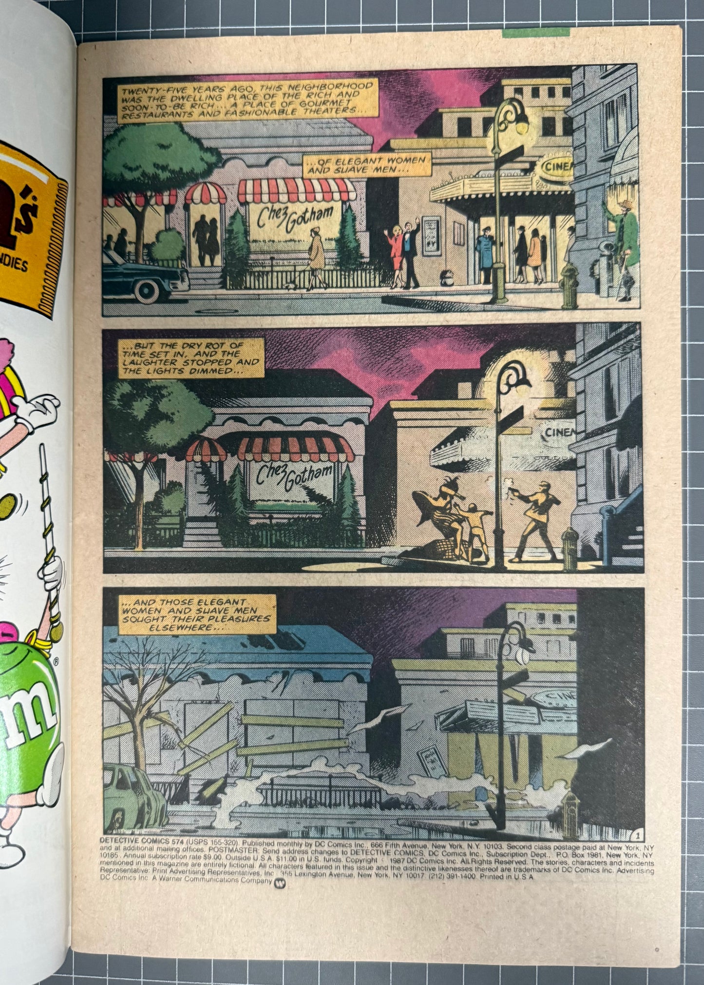 DETECTIVE COMICS #574 [DC COMICS] DIRECT 1987 VF/NM
