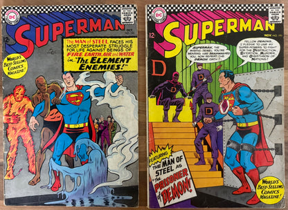 SUPERMAN #179-#255 [DC] NON SEQUENTIAL LOT 20 COMICS SILVER/BRONZE AGE BUNDLE