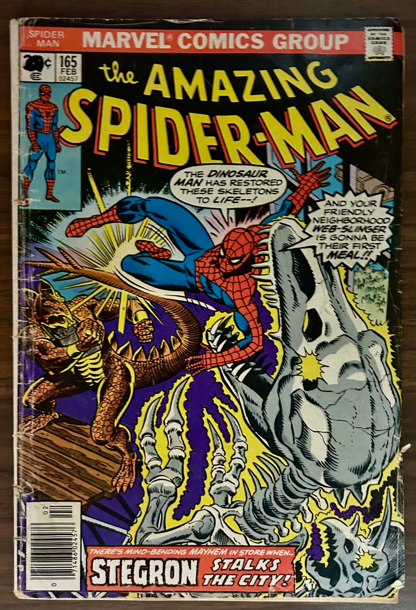 THE AMAZING SPIDER-MAN #165 [MARVEL COMICS] NEWSSTAND 1977