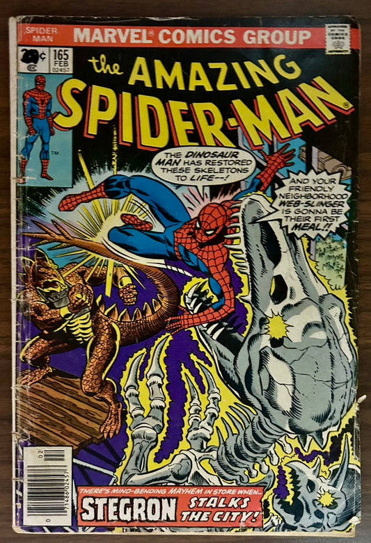THE AMAZING SPIDER-MAN #165 [MARVEL COMICS] NEWSSTAND 1977
