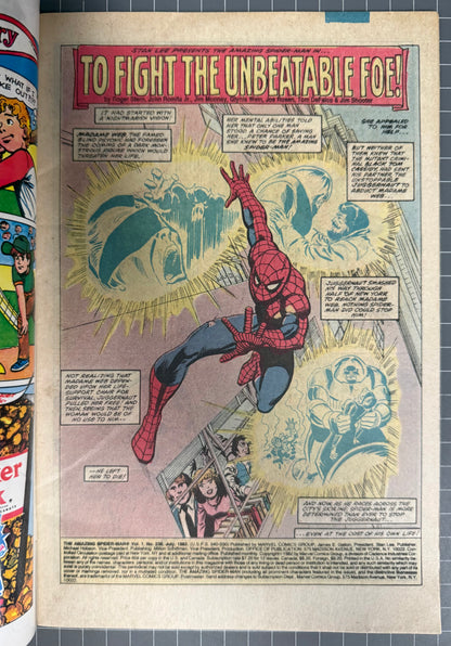 🔑 THE AMAZING SPIDER-MAN #230 [MARVEL COMICS] DIRECT 1982 FN/VF