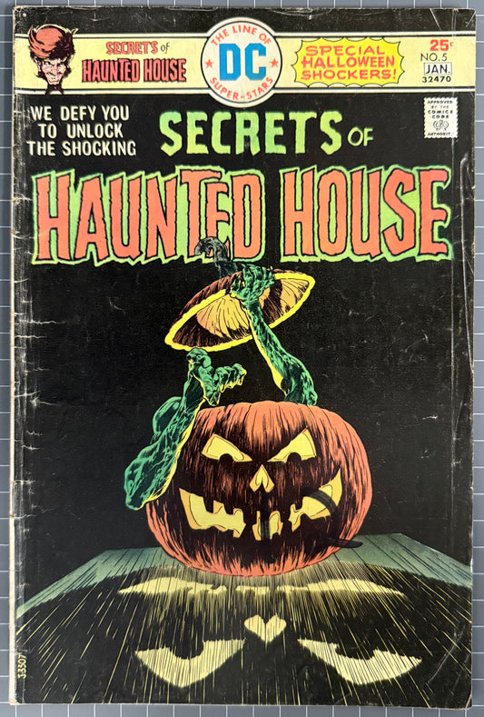 🔑 SECRETS OF HOUSE HAUNTED HOUSE #5 (DC) BERNIE WRIGHTSON HALLOWEEN COMIC 1975