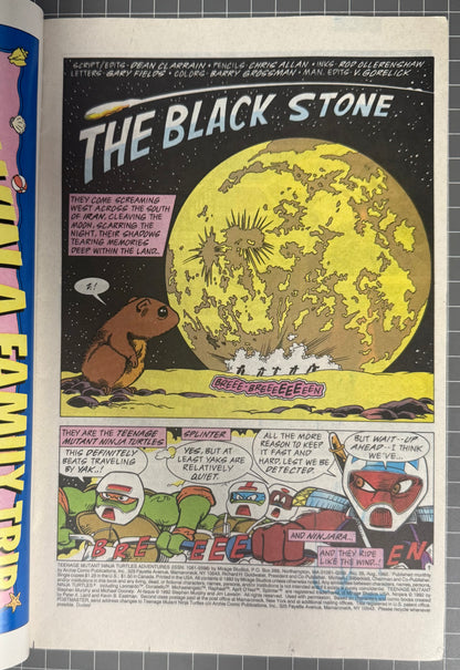 🔑 TEENAGE MUTANT NINJA TURTLES ADVENTURES #35 [ARCHIE] *1ST APP. VERMINATOR-X* COMIC 1992 VF+