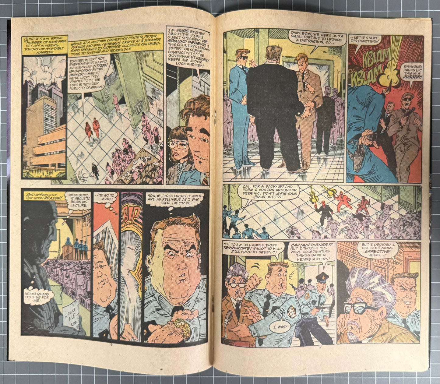 🔑 AMAZING SPIDER-MAN #307 [MARVEL COMICS] *ORIGIN OF CHAMELEON* 1988 FN/VF