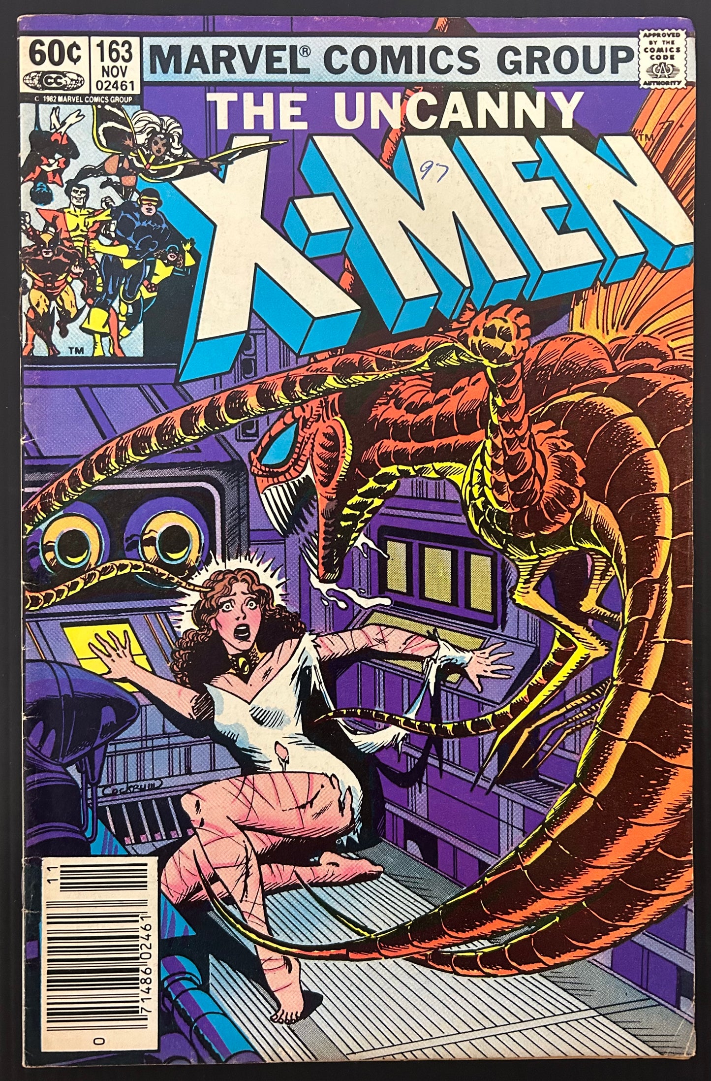 🔑 THE UNCANNY X-MEN #163 [MARVEL COMICS] *ORIGIN OF BINARY* 1982 FN-