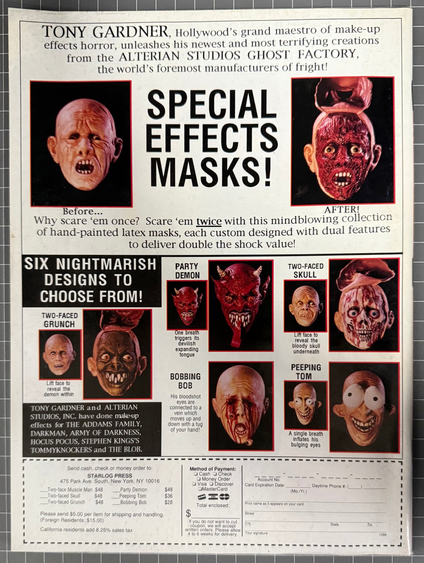 FANGORIA VOL. 1 #125 [STARLOG / O'QUINN] HORROR MAGAZINE 1993