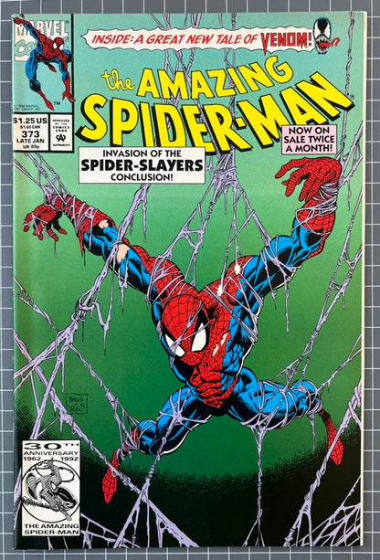 THE AMAZING SPIDER-MAN #373 [MARVEL COMICS] *PART 6 SPIDER-SLAYERS* 1993 VF/NM