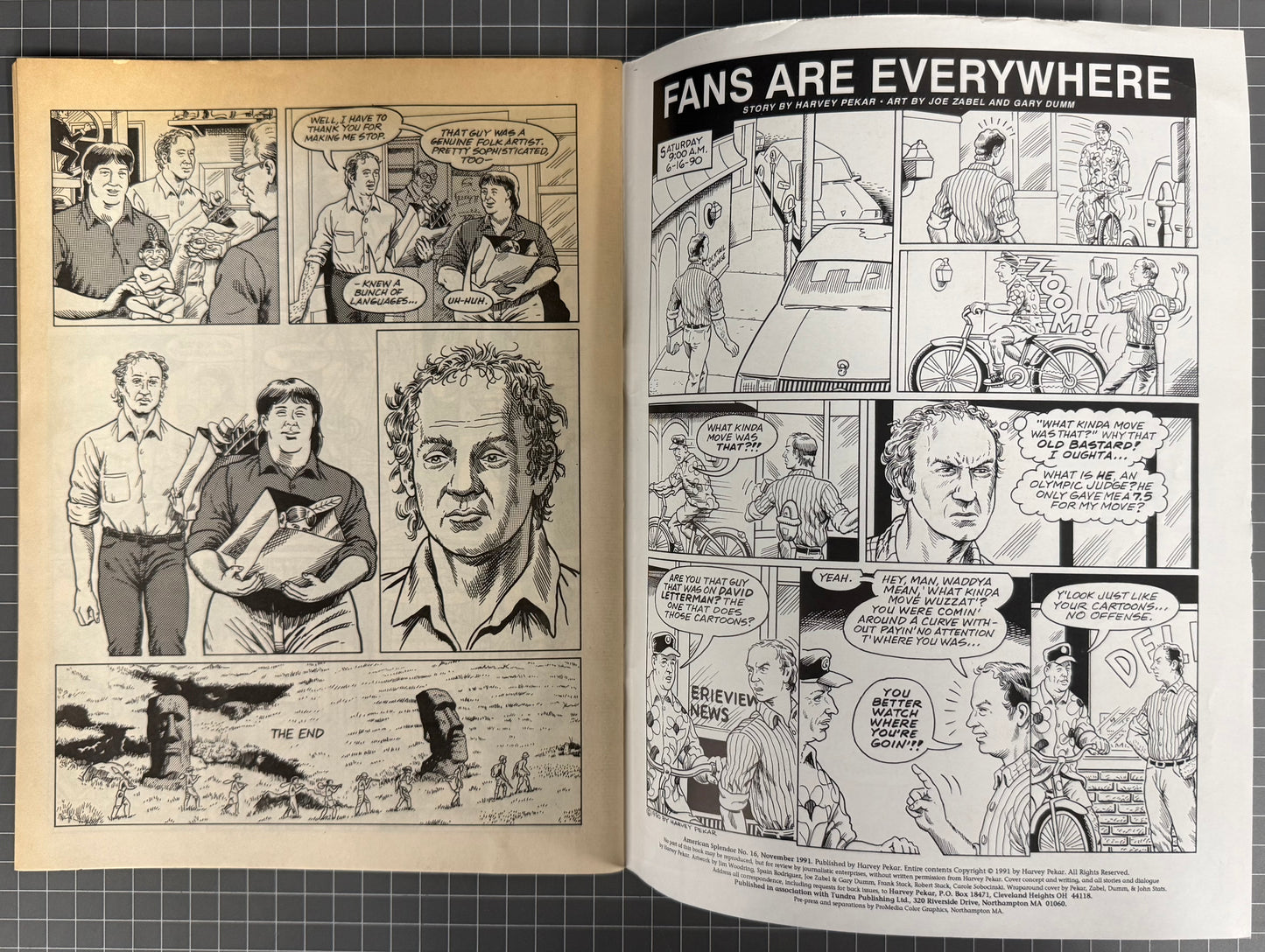 AMERICAN SPLENDOR #16 [HARVEY PEKAR] MAGAZINE COMIC 1991 FN