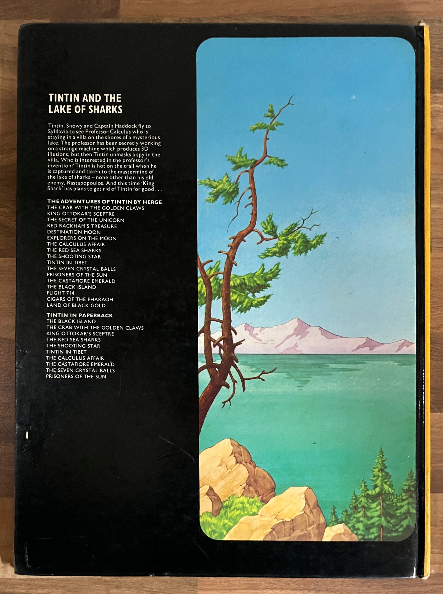Tintin and the Lake of Sharks by Herge, Hardcover, 1974, Tintin Film Book