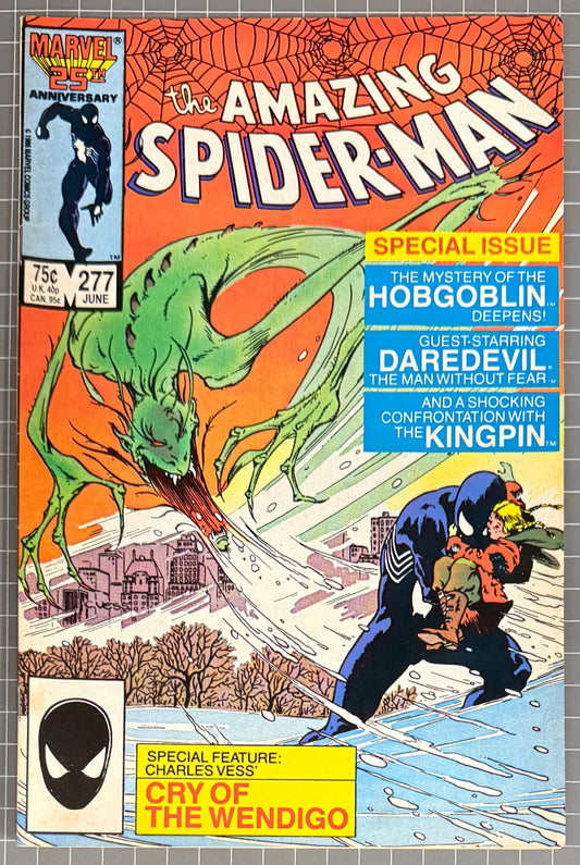 THE AMAZING SPIDER-MAN #277 [MARVEL COMICS] DIRECT 1986 FN/VF