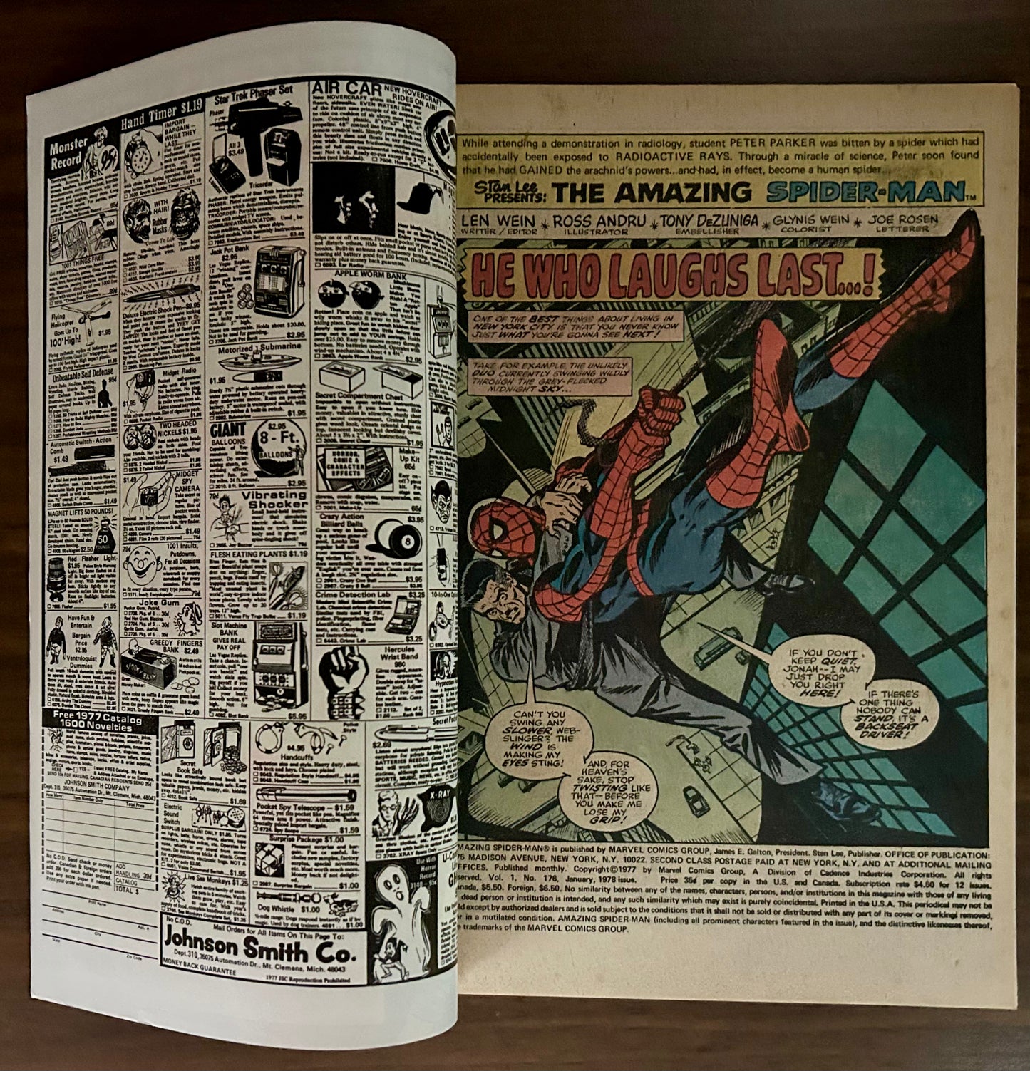 🔑 THE AMAZING SPIDER-MAN #176 [MARVEL COMICS] *GREEN GOBLIN DEBUT* 1978