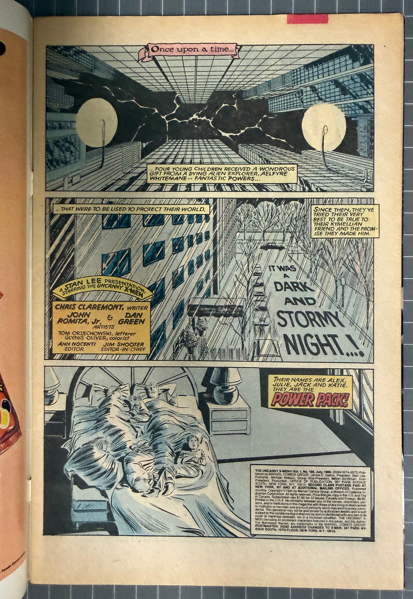 THE UNCANNY X-MEN #195 [MARVEL COMICS] NEWSSTAND 1985 FN