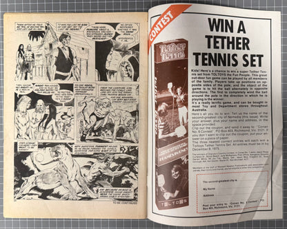 🔑 CONAN THE BARBARIAN #6 + POSTER [NEWTON COMICS] AUSTRALIAN COMIC 1975