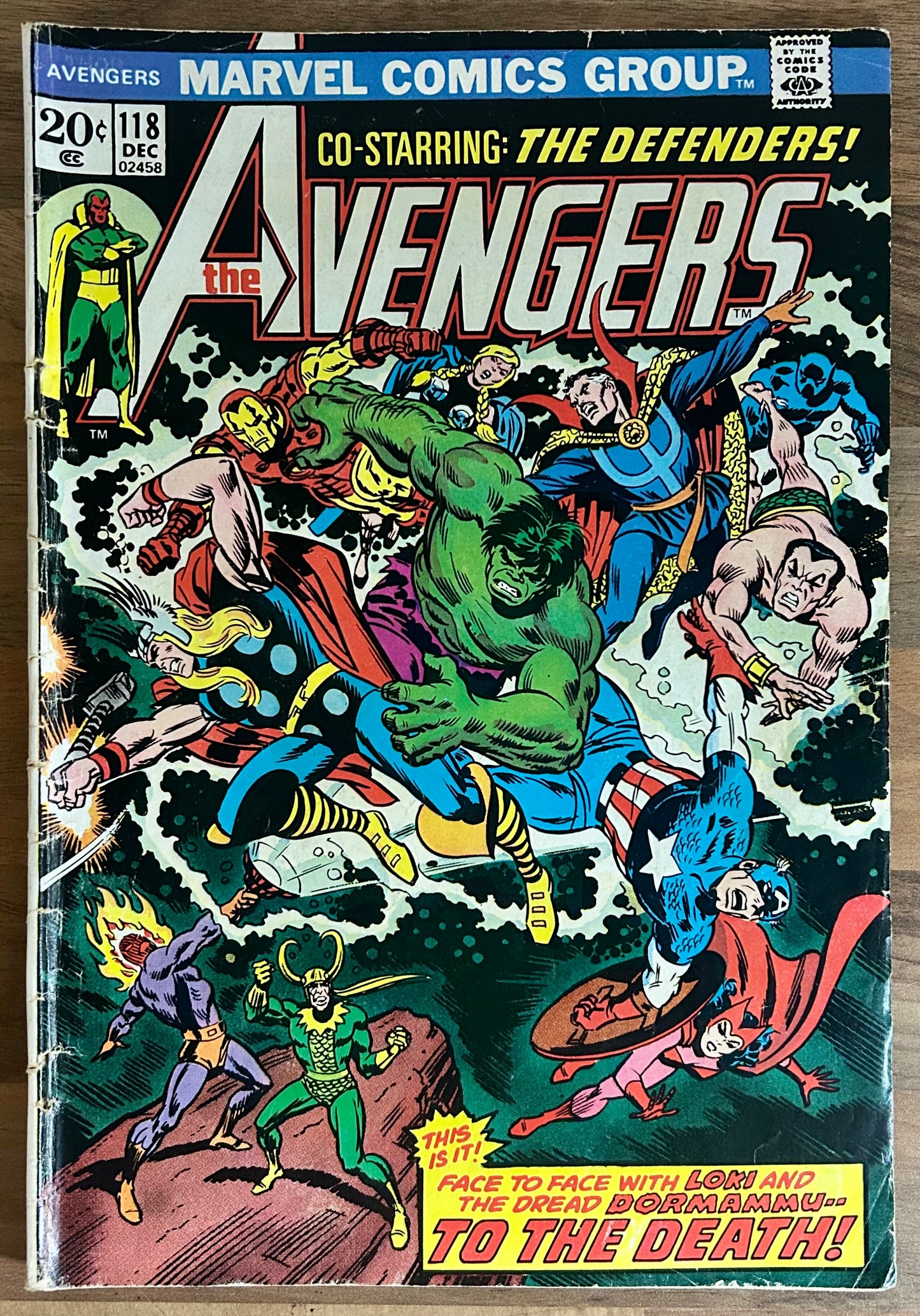 🔑 THE AVENGERS #118 [MARVEL COMICS] *AVENGERS/DEFENDERS WAR ENDS* 1973 GD/VG