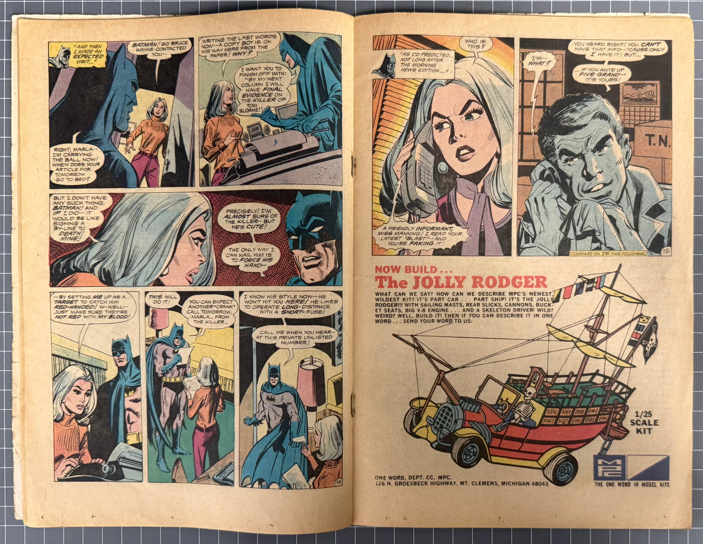 BATMAN #220 [DC COMICS] ***NEAL ADAMS COVER*** 1970 GD-