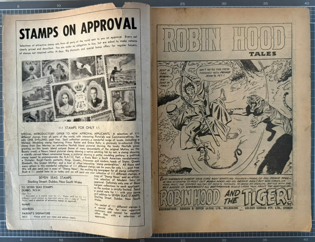 🔑 HUNDRED COMIC MONTHLY #22 [COLOUR COMICS] AUSTRALIAN DC 1958
