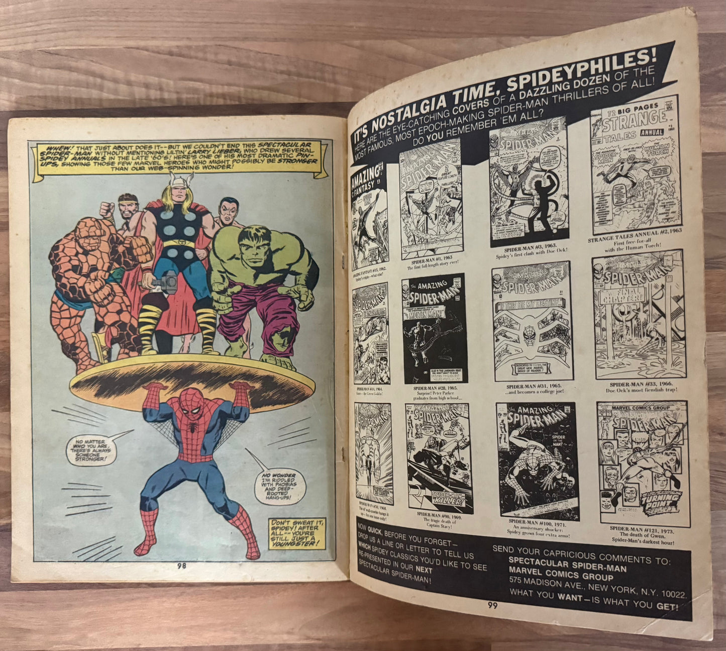 🔑 MARVEL TREASURY EDITION #1: SPECTACULAR SPIDER-MAN COMIC 1974 GD/VG