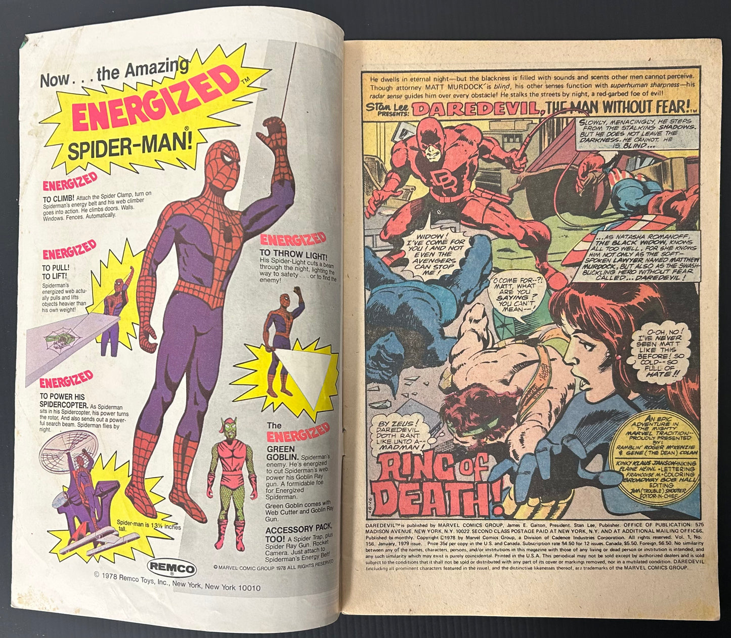 DAREDEVIL #156 [MARVEL COMICS] NEWSSTAND 1978 VG