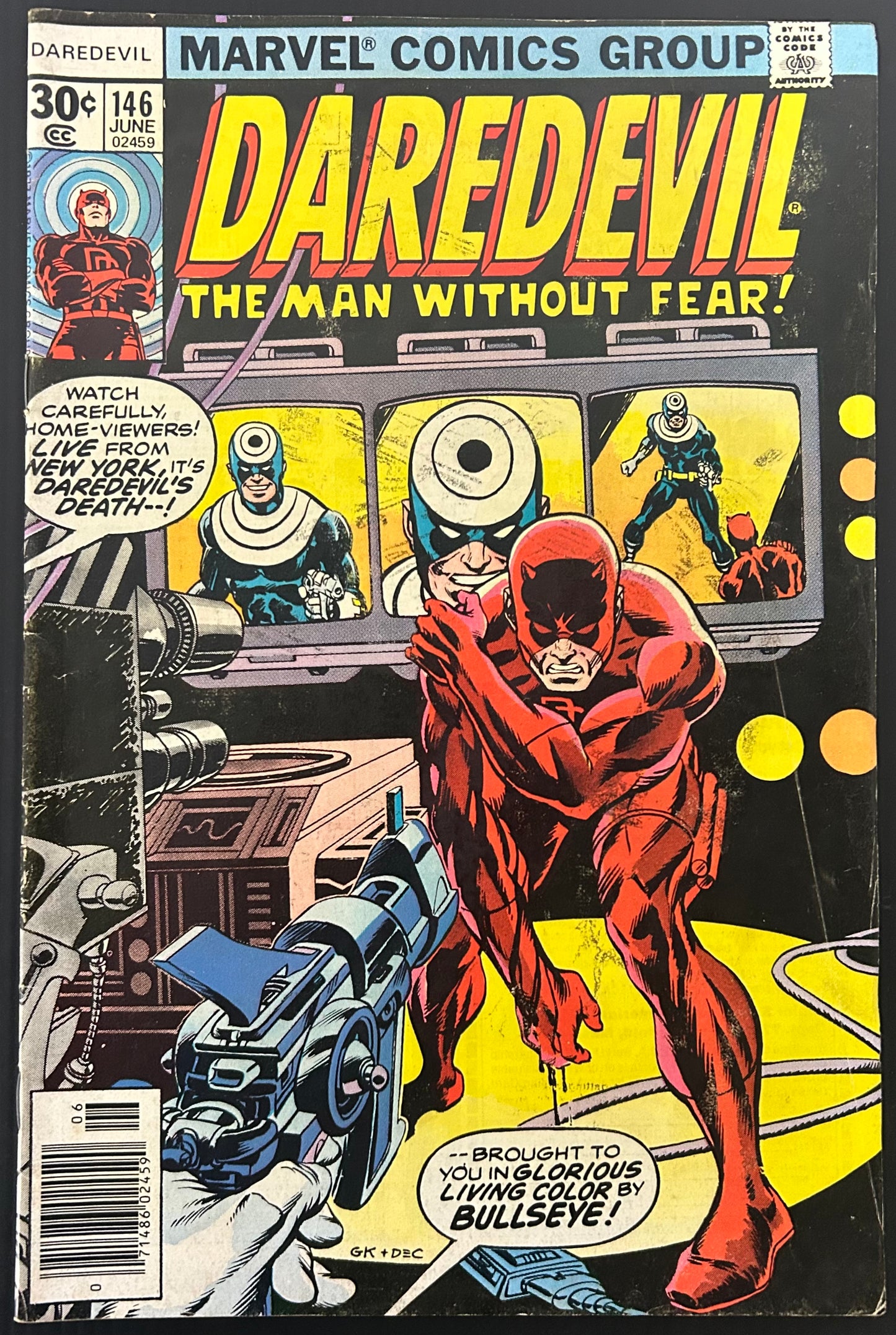 DAREDEVIL #146 [MARVEL COMICS] NEWSSTAND 1977 VG-