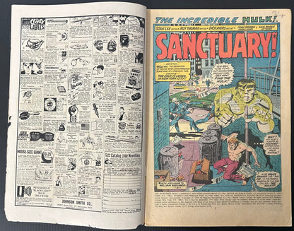 🔑 THE INCREDIBLE HULK #143 [MARVEL COMICS] *1ST MEET DOCTOR DOOM X HULK* 1971 VG-