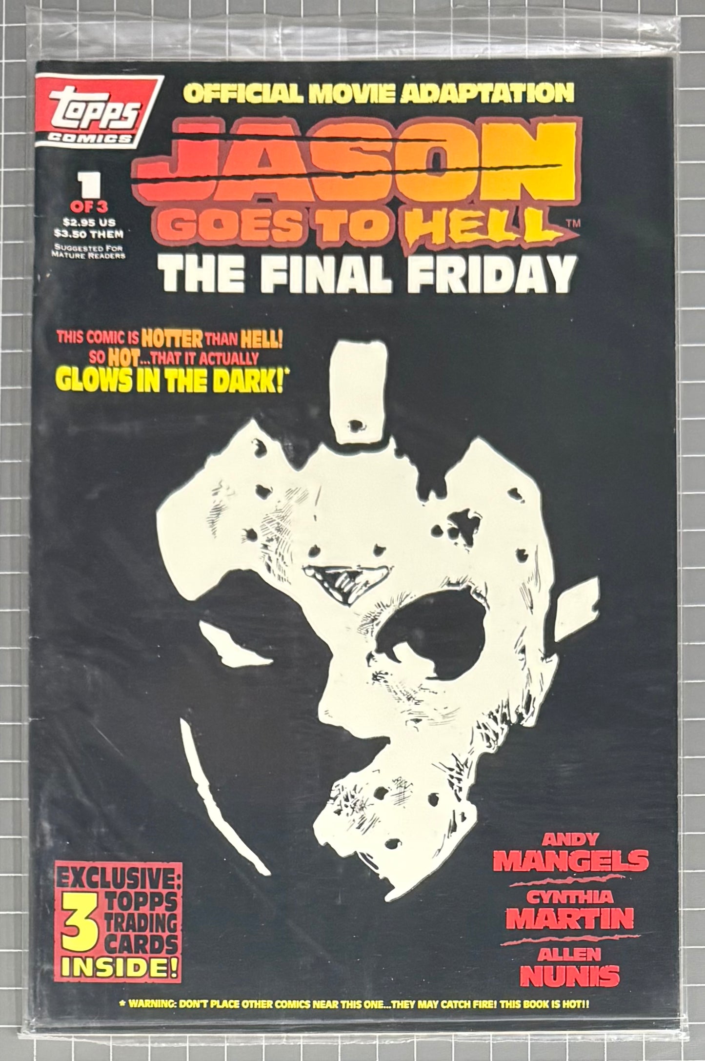 🔑 JASON GOES TO HELL: THE FINAL FRIDAY #1 + CARDS POLYBAGGED TOPPS COMICS 1993