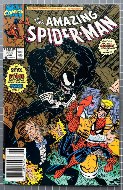 THE AMAZING SPIDER-MAN #333 [MARVEL COMICS] NEWSSTAND 1990 VF-