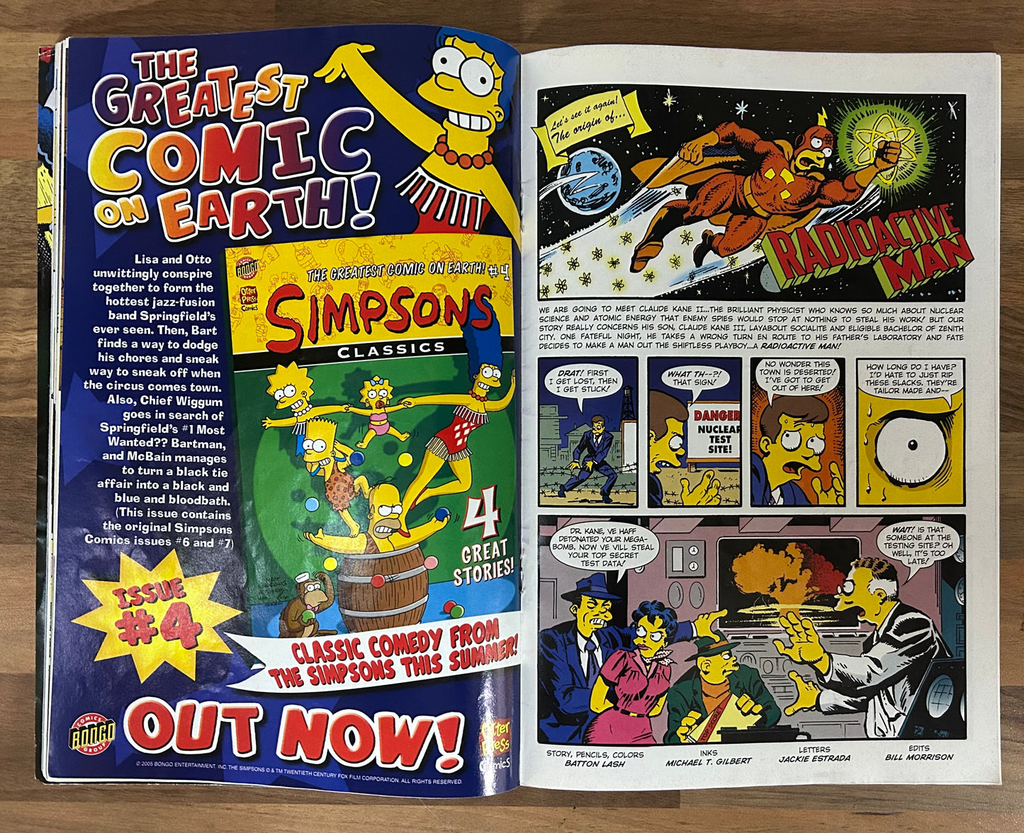 SIMPSONS SUPER SPECTACULAR #1 [OTTO PRESS] AUSTRALIAN COMIC REPRINT 2010 VG