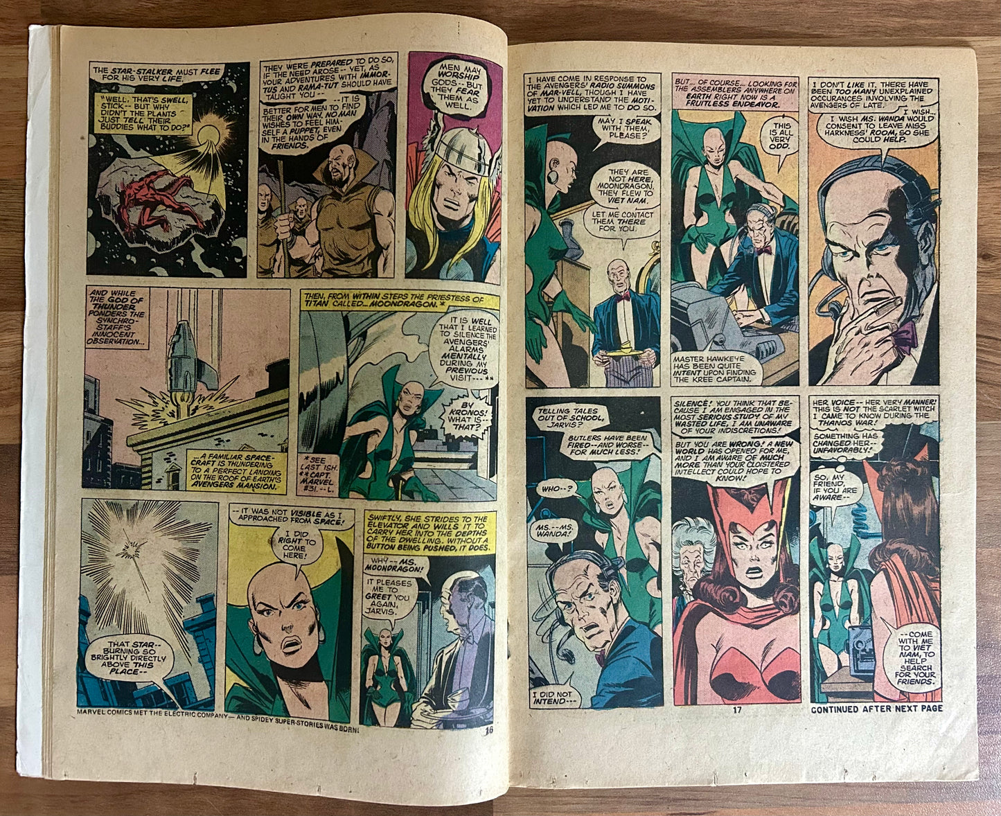 🔑 THE AVENGERS #134 [MARVEL COMICS] *VISION TORCH ORIGIN* 1975 GD/VG