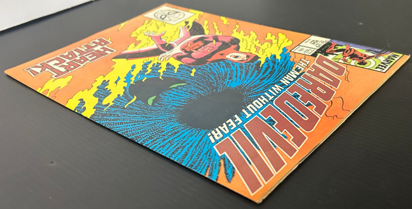 🔑 DAREDEVIL #254 [MARVEL COMICS] DIRECT *1ST APP. 8 ORIGIN TYPHOID MARY* 1988 FN