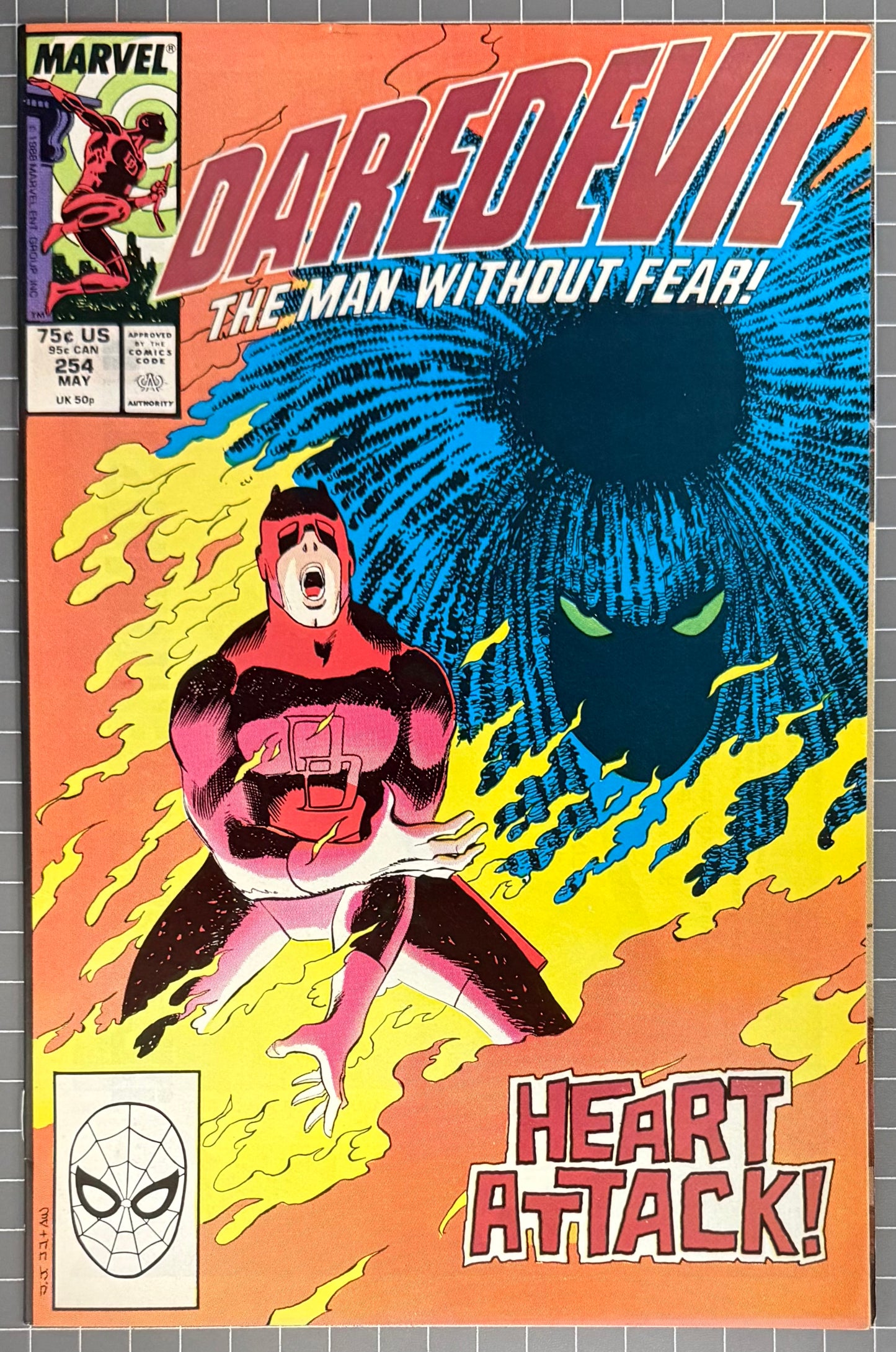 🔑 DAREDEVIL #254 [MARVEL COMICS] *1ST APP. 8 ORIGIN TYPHOID MARY* 1988 FN/VF